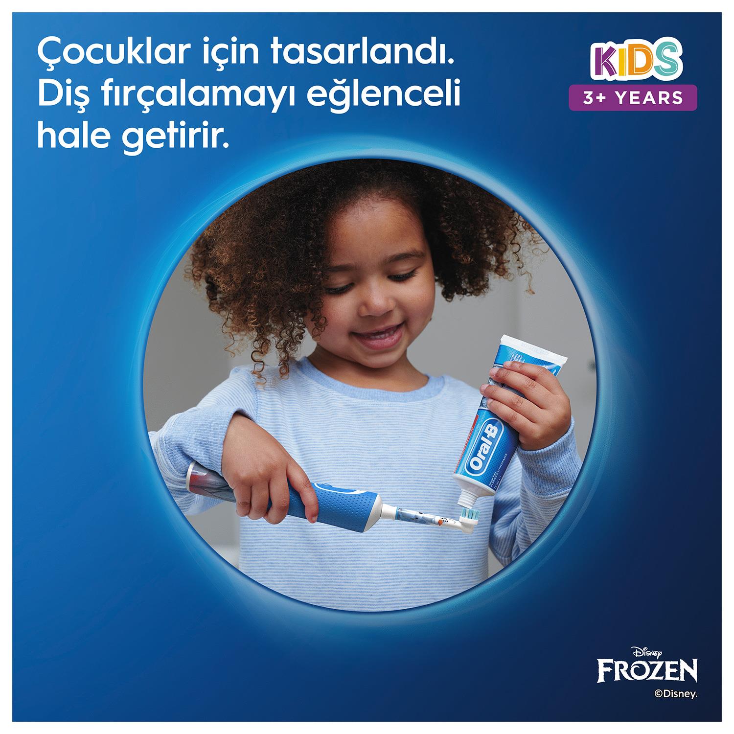 Oral-B D100 Frozen Özel Seri Çocuklar İçin Şarj Edilebilir Diş Fırçası